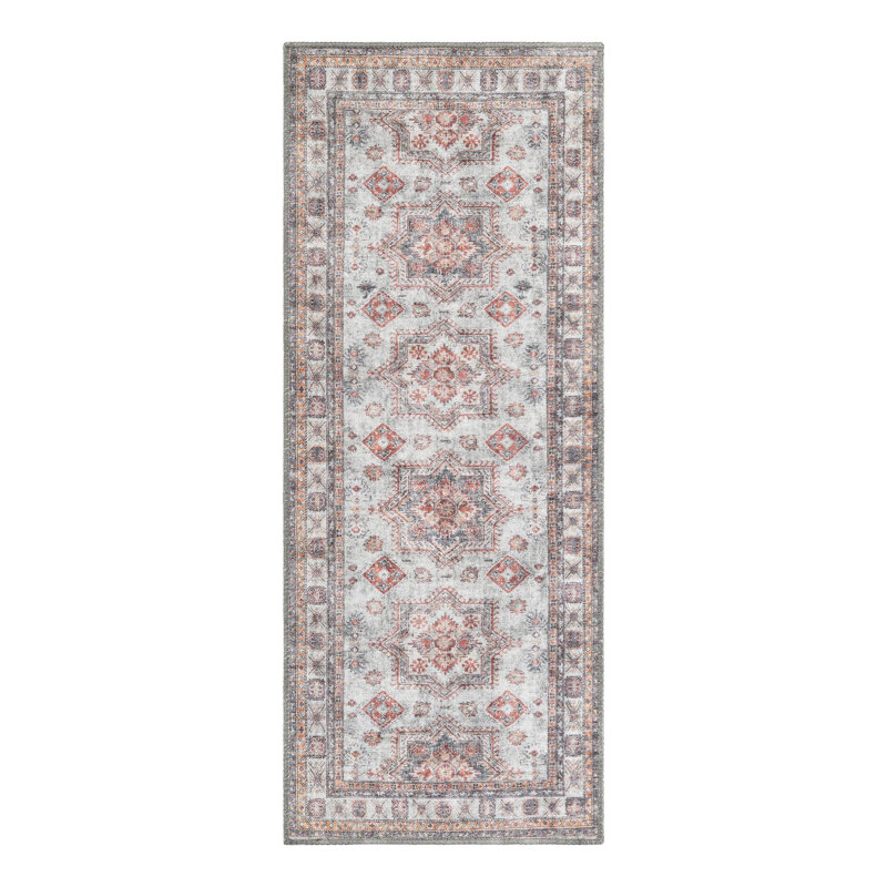 Bungalow Rose Ruth Timeless Rug, Tapis de couloir 2 pi x 5 pi 1 po