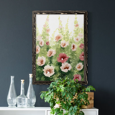 Toile encadrée de qualité supérieure Sunlit Flora II - prête à être accrochée