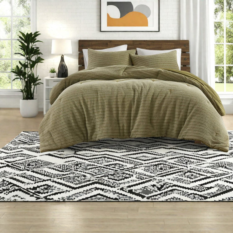 Ensembles de literie en coton surdimensionnés pour grand lit, gaufré, maison moderne
