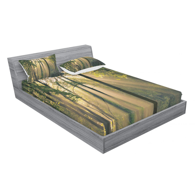 Microfiber Sheet Set, Queen Sheet Set with Fitted Sheet
