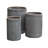 Randolph Vertically Ribbed Drum Planters