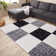 Myshaggy Collection Rugs Geometric Design in Grey