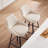Absalom Modern Industrial Swivel Upholstered 25.6'' Linen Counter Stool with Metal Frame-505018660-479017769