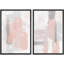 «Peach Grey Grey Paint Stroke Collage Abstract Wall Images Graffiti & Street Art Modern», 2 pièces-98554353-98554356