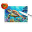 Loggerhead Sea Turtle Glass Cutting Board Large