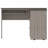47" Light Gray L Shape Computer Desk With Two Drawers-1305123556