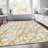 Premium Machine Washable Prisco Gold Rug-385459429