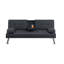 Canapé-lit pliable rembourré en tissu moelleux rembourré pour salon