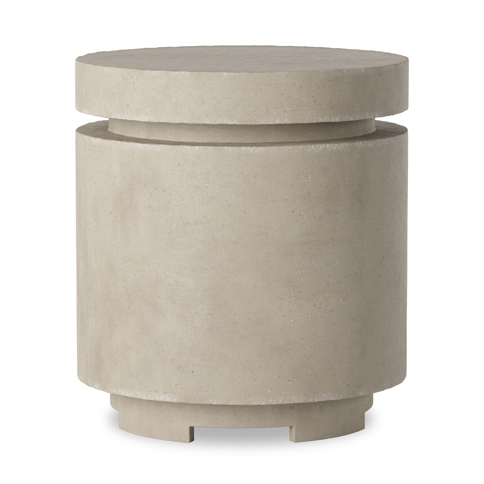 Jolin Propane Outdoor Fire Pit Table, Natural Concrete