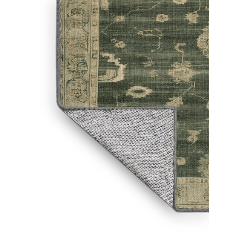 Tapis brun lavable à la machine, Rectangle 2 pi x 3 pi