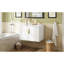 Meuble-lavabo de salle de bain vintage 30 po avec lavabo en céramique, lavabo simple en céramique à 3 trous, meuble-lavabo avec 2 portes à fermeture douce-885752296