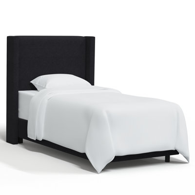 Hanson Upholstered Wingback Bed