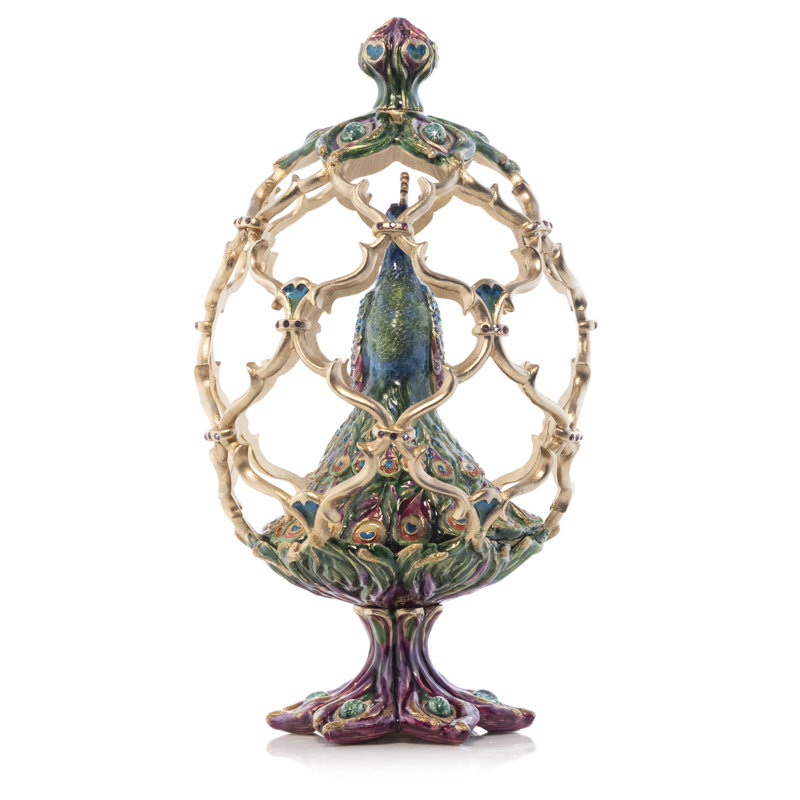 Peacock Egg Objet