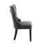 Chaise de salle à manger en velours avec pieds en bois d'hévéa Gislene-1006113026-941282242