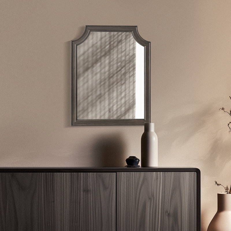 Mikye Solid Wood Rectangle Mirror, 20" H x 16" W