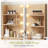 47.2" W Modern Large Vanity Desk With 7 Drawers, 4 Shelves, Led Lighted Mirror & Power Outlets, Natural-2006808450