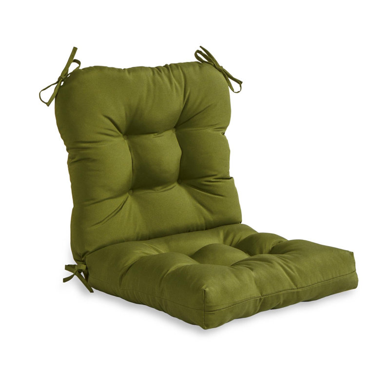 Lester Outdoor Chair Cushion, Palm Leaves White, 1, 21" H x 21" W x 21" D