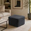 Pouf carré rembourré en velours côtelé, repose-pieds moelleux pour la décoration du salon et de la chambre à coucher-542087537