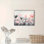Impression sur toile romantique romantique rosé et cœur gris - Urban Studio