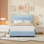 Structure de lit simple / double / grand avec 2 tiroirs de rangement, lit plateforme tapissier, support à lattes en bois massif pour enfants et adolescents-256104050-256104061
