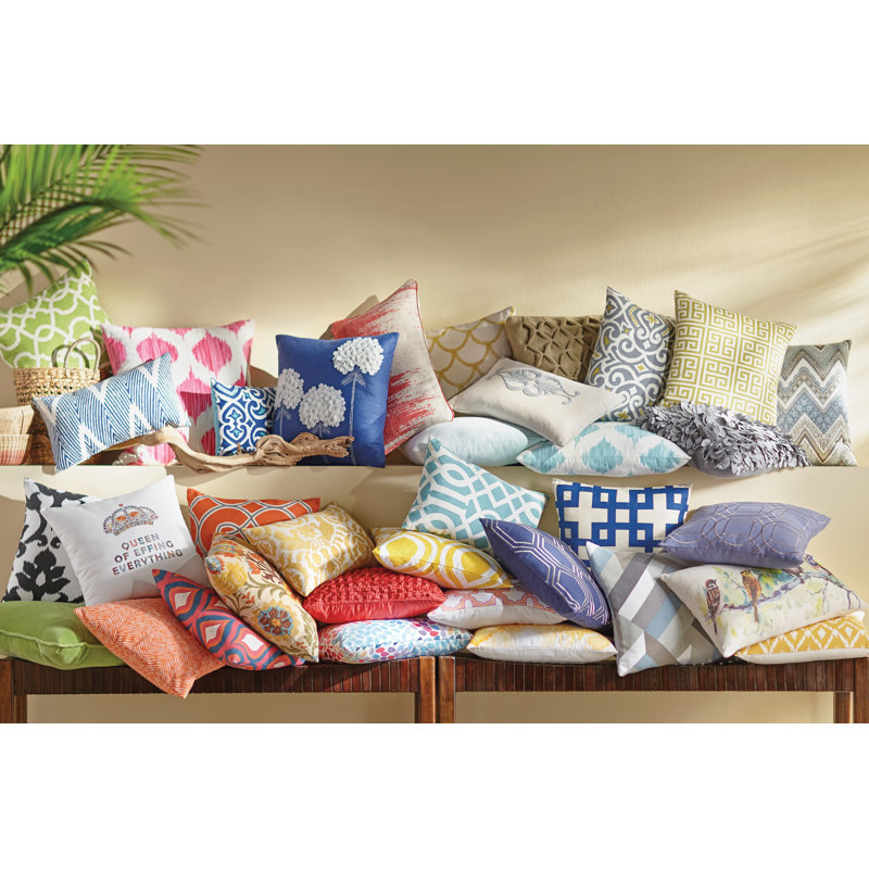 Coussin en coton Roberson, H 22 po x l 22 po x P 4 po