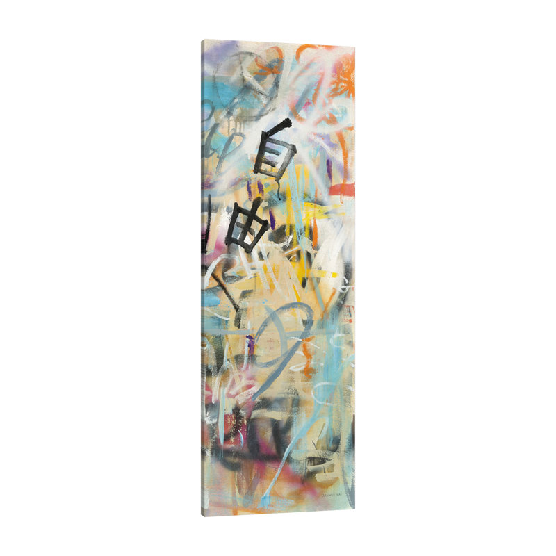 «Graffiti Freedom Panel II», toile tendue par Danhui Nai, H 48 po x l 16 po x P 1,5 po