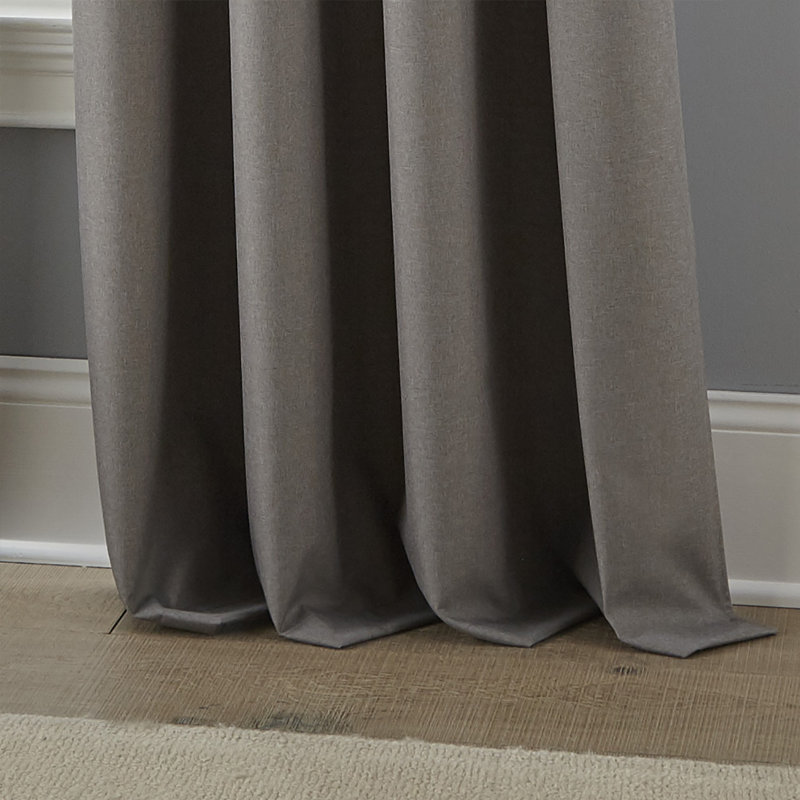 Anniston Blackout Single Curtain Panel, Gray