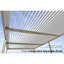 Grande pergola à persiennes en aluminium à grain de bois en aluminium 11 po x 28 po avec toit ajustable et patio rétractable à toit rigide pour la terrasse-119432744