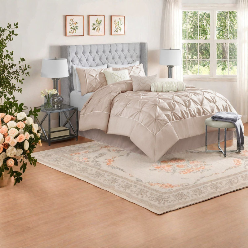 Piece Polyester Cal King Bedding Sets, Tufted Modern Home Style
