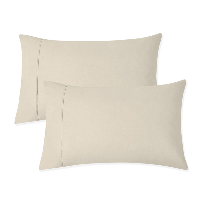 100% Cotton Ultra-Light Pillowcases, Twin, Ivory