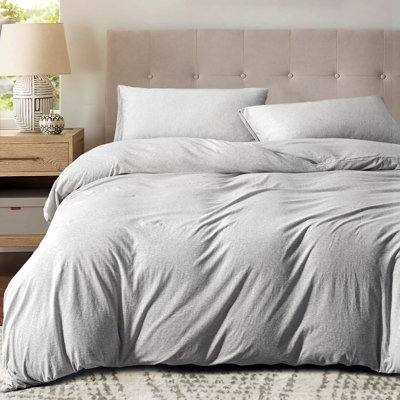 HOME BEDDING Jersey Cotton Duvet Cover Set