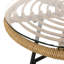 Table d'appoint avec tissage tendance