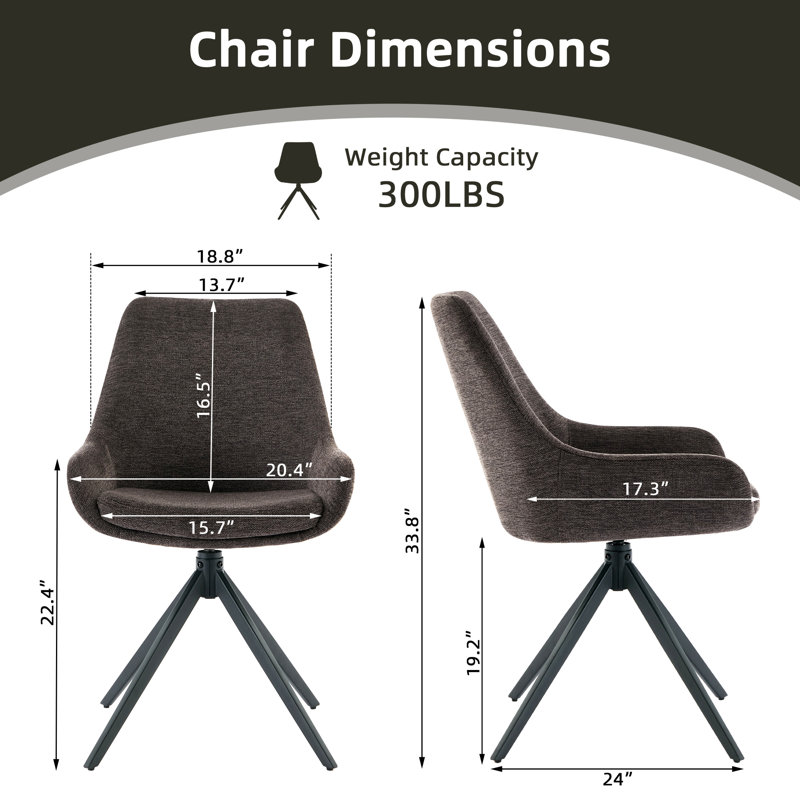 Marquale 19.2'' H Upholstered Metal Armchair, Dark Brown