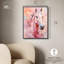 Art chevalier rose, toile, pêche, boho-111724040-104326404