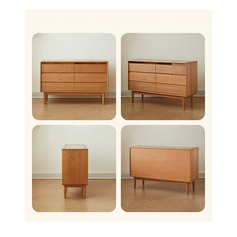 Commode d'appoint nordique de style rétro
