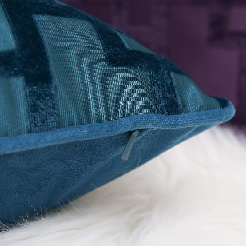  Square Pillow Cover and Insert, Light Blue