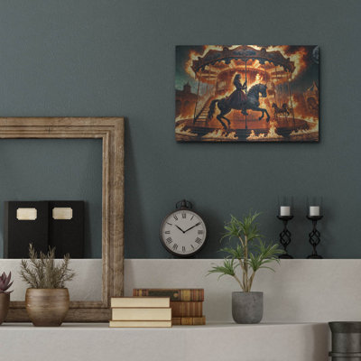  'Midnight Ride' by Rey Klimt Metal Wall Art