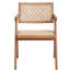 Fauteuil beige et naturel (ensemble de 2)