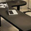 62.99" Black Rectangular Solid Wood desk-108954306-108954308