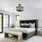 4 - Light 12.59" Dimmable Drum Lampshade Farmhouse Industrial Semi Flush Mount Ceiling Light-425802375