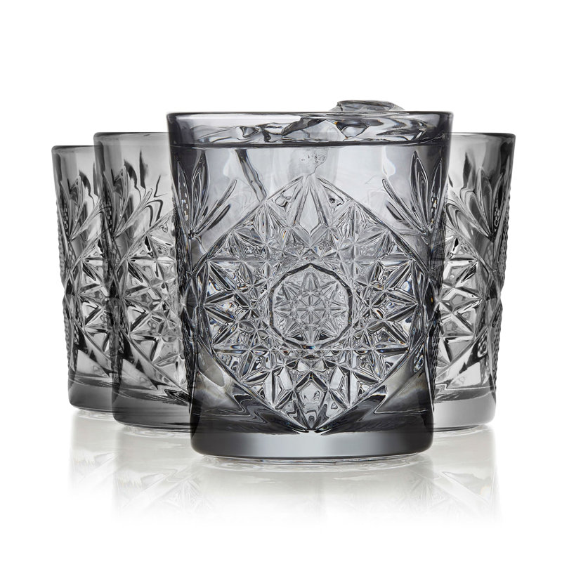 Verres Libbey Hobstar Smoke Double Old Fashioned, 12 onces, ensemble de 4