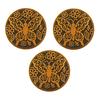 Hunsicker 3 Piece Butterfly Stepping Stone Set