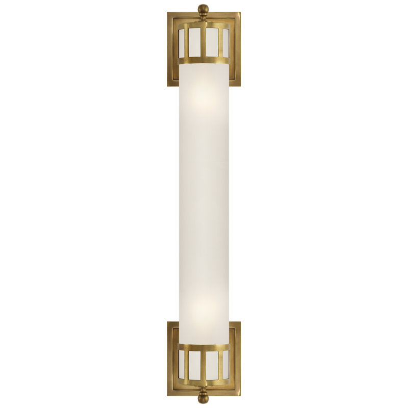 Openwork 2 - Light Bath Sconce, Hand-Rubbed Antique Brass