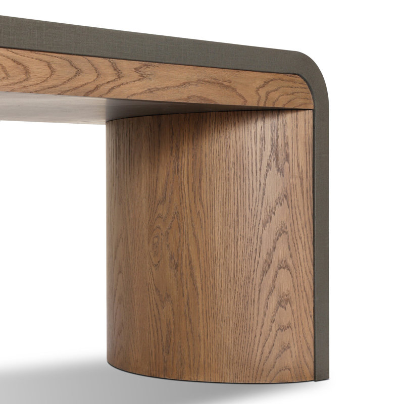 Jane Writing Desk, Dark Green Lacquered Linen