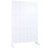 Écran d'intimité extérieur et intérieur en métal H 76 po x l 48 po, écran d'intimité décoratif autoportant pour terrasse de balcon, panneaux de clôture d'intimité pour jardin extérieur PS112 BLANC