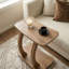 Table d'appoint moderne en forme de C, table basse compacte et alternative au canapé et au salon-598009777-598009788