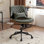 Fauteuil de bureau ergonomique à hauteur réglable avec roulettes