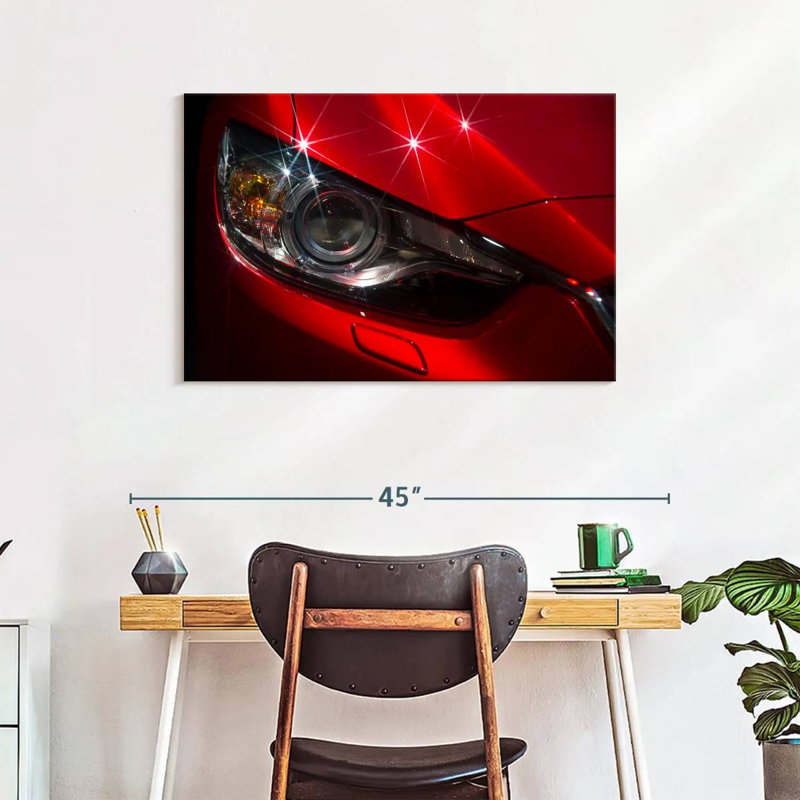 Mehar Shiny Car Headlights, 24" H x 36" W