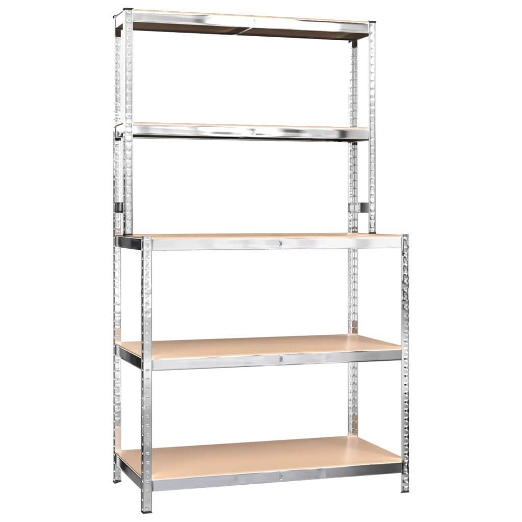 Rebrilliant Work Table Shelf Storage Rack with Shelves Steel and ...