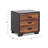 And Walnut 3 Rectangular Nightstand - Bedroom Living Room Decor Element Two-Tone In Essential Feature